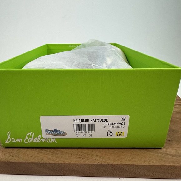 New $130 Womens‎ Sam Edelman Kai 2 Blue Espadrille Loafer Shoe Size 10 M - Picture 8 of 8